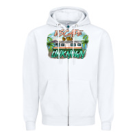 White escape to the unknown Zipper Hoodie - NancyCooperArtShop