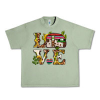 Oil Green love caravan Urban Heavy Tee - BarkalooDesign
