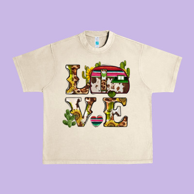 Love Caravan Urban Heavy Tee Designed By Barkaloodesign