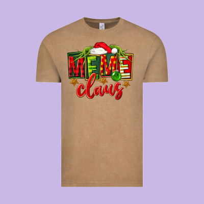 Christmas Meme Claus Vintage Tee Designed By Fadigitalartstudio