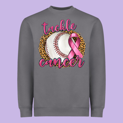 Tackle Cancer Baseball Heavyweight Sweatshirt Designed By Texasbilliewilder