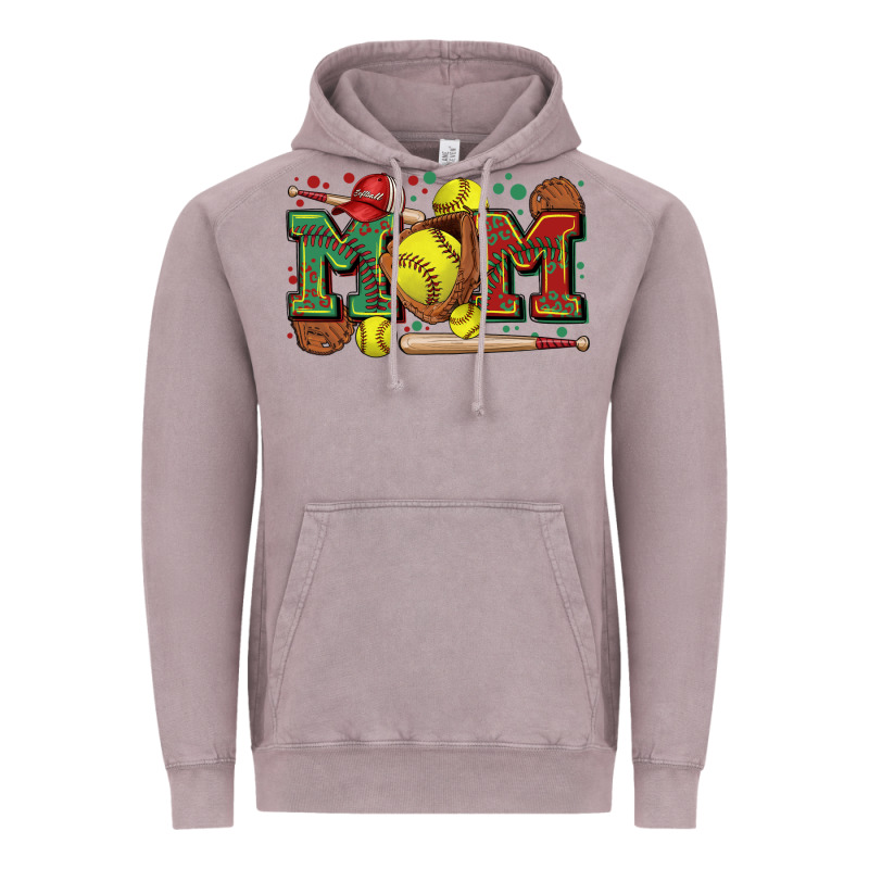 Mom Softball Vintage Hoodie by Zillion Design Studio | Teevron