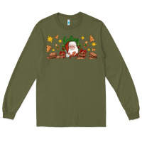 Army Green Christmas feeling jolly santa Long Sleeve Tee - Artiststas