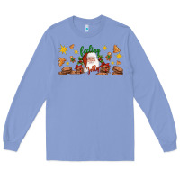 Colony Blue Christmas feeling jolly santa Long Sleeve Tee - Artiststas