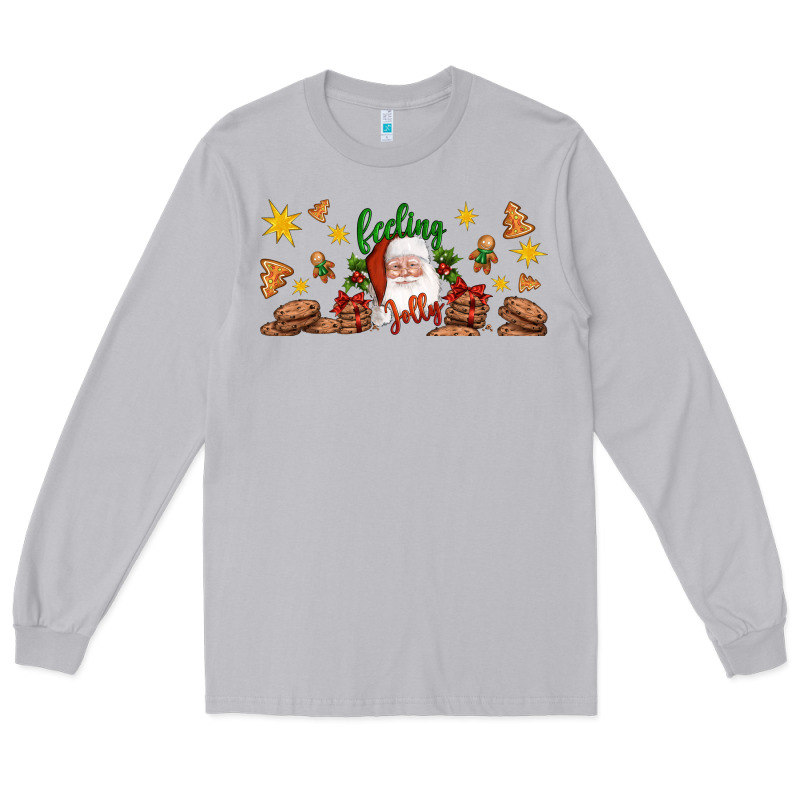 Christmas Feeling Jolly Santa Long Sleeve Tee by Artiststas | Teevron