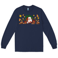 Navy Christmas feeling jolly santa Long Sleeve Tee - Artiststas
