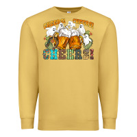 Antique Gold western cheers with ghosts Premium Sweatshirt - NancyCooperArtShop