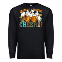Black western cheers with ghosts Premium Sweatshirt - NancyCooperArtShop