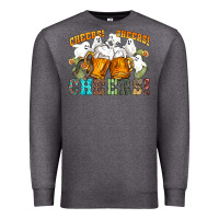 Charcoal Heather western cheers with ghosts Premium Sweatshirt - NancyCooperArtShop