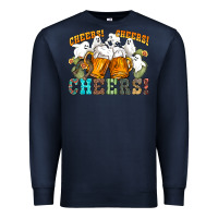 Navy western cheers with ghosts Premium Sweatshirt - NancyCooperArtShop