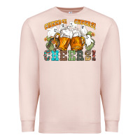 Pale Pink western cheers with ghosts Premium Sweatshirt - NancyCooperArtShop