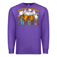 Purple western cheers with ghosts Premium Sweatshirt - NancyCooperArtShop