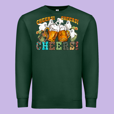 Western Cheers With Ghosts Premium Sweatshirt Designed By Nancycooperartshop