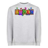 Heather Grey pride human Heavyweight Sweatshirt - Zillion Design Studio
