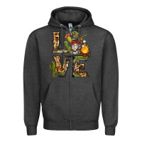 Charcoal Heather love camping gnome Zipper Hoodie - BarkalooDesign