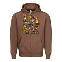 Chestnut love camping gnome Zipper Hoodie - BarkalooDesign