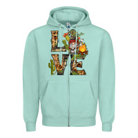 Seafoam love camping gnome Zipper Hoodie - BarkalooDesign