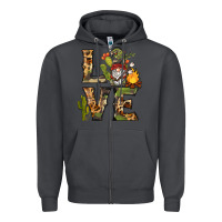 Smoke love camping gnome Zipper Hoodie - BarkalooDesign