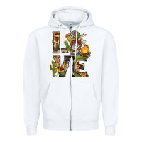White love camping gnome Zipper Hoodie - BarkalooDesign