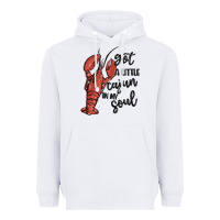 White got a little cajun in my soul Heavyweight Hoodie - MaliasSmallBusiness