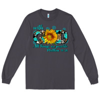 Smoke with god all things are possible sunflower Long Sleeve Tee - AdoDesignShop