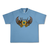 Pebble Blue blessed mom Urban Heavy Tee - SublimationCraftShop