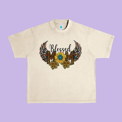 Blessed Mom Urban Heavy Tee Designed By Sublimationcraftshop
