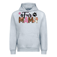 Heather Grey fur mama Urban Hoodie - texasbilliewilder