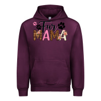Mauve Wine fur mama Urban Hoodie - texasbilliewilder