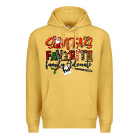 Antique Gold santa's favorite family advocate Premium Hoodie - LillyAllenDesigns