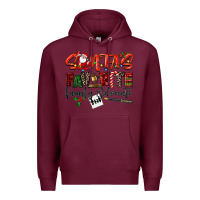 Burgundy santa's favorite family advocate Premium Hoodie - LillyAllenDesigns