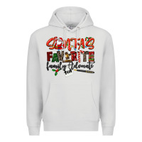 Dove Grey santa's favorite family advocate Premium Hoodie - LillyAllenDesigns