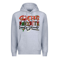 Heather Grey santa's favorite family advocate Premium Hoodie - LillyAllenDesigns