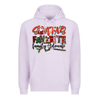 Lilac santa's favorite family advocate Premium Hoodie - LillyAllenDesigns