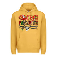 Mustard santa's favorite family advocate Premium Hoodie - LillyAllenDesigns
