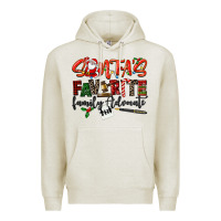 Oatmeal Heather santa's favorite family advocate Premium Hoodie - LillyAllenDesigns