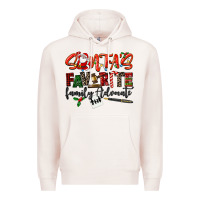 Pale Pink santa's favorite family advocate Premium Hoodie - LillyAllenDesigns
