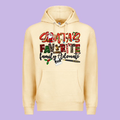 Santa's Favorite Family Advocate Premium Hoodie Designed By Lillyallendesigns
