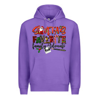 Purple santa's favorite family advocate Premium Hoodie - LillyAllenDesigns