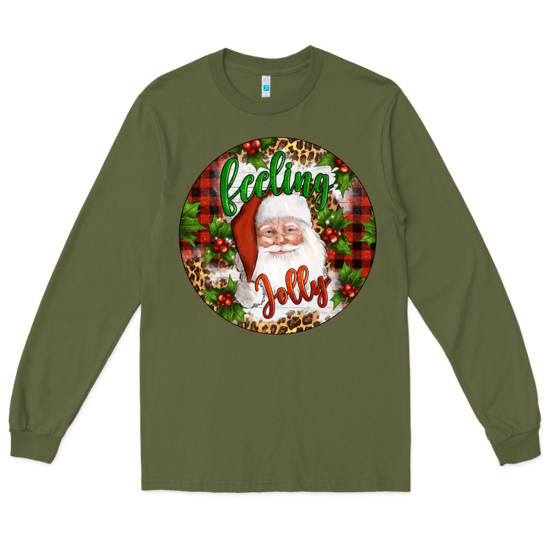 Christmas Feeling Jolly Santa Long Sleeve Tee by Artiststas | Teevron