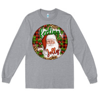 Heather Grey Christmas feeling jolly santa Long Sleeve Tee - Artiststas