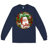 Navy Christmas feeling jolly santa Long Sleeve Tee - Artiststas