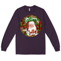 Plum Christmas feeling jolly santa Long Sleeve Tee - Artiststas