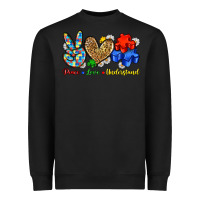 Black peace love understand Heavyweight Sweatshirt - Zillion Design Studio