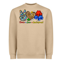 Peace Love Understand Heavyweight Sweatshirt | Teevron