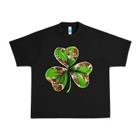 Black Cowhide leopard shamrock 4th of july Urban Heavy Tee - Neo Western