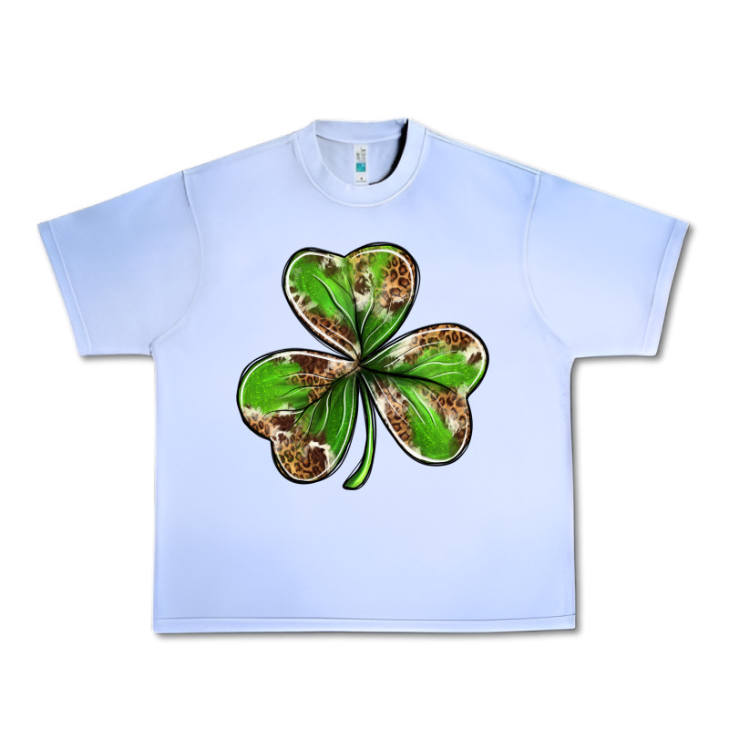 Cowhide Leopard Shamrock 4th Of July Urban Heavy Tee by Neo Western | Teevron