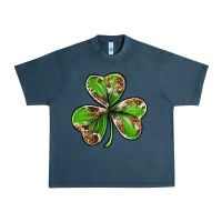 Midnight Navy Cowhide leopard shamrock 4th of july Urban Heavy Tee - Neo Western