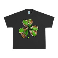 Pigment Black Cowhide leopard shamrock 4th of july Urban Heavy Tee - Neo Western