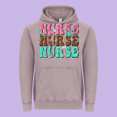 Nurse Nurse Nurse Vintage Hoodie Designed By Texasbilliewilder